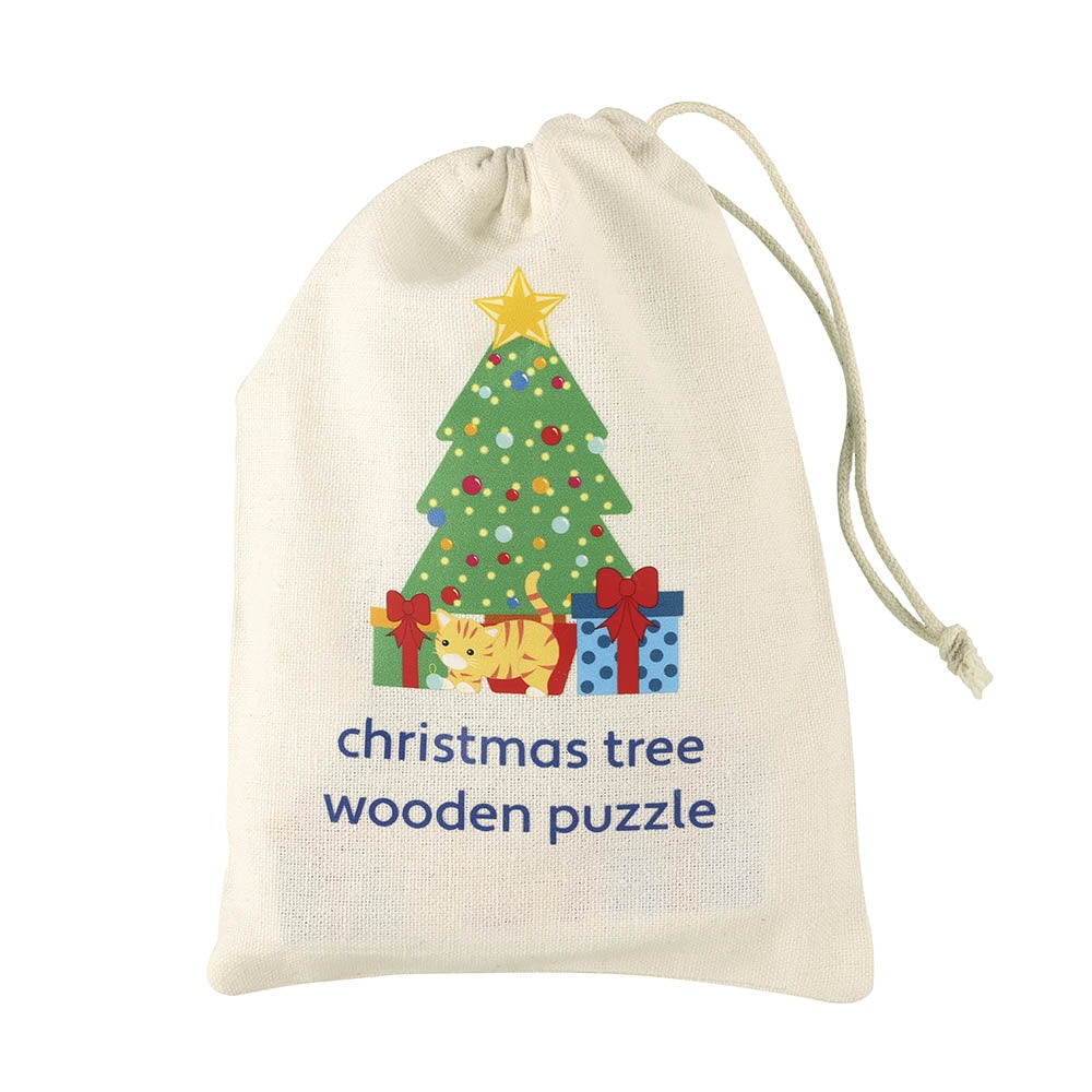 Puzzle Bradul de Craciun din lemn, Orange Tree Toys