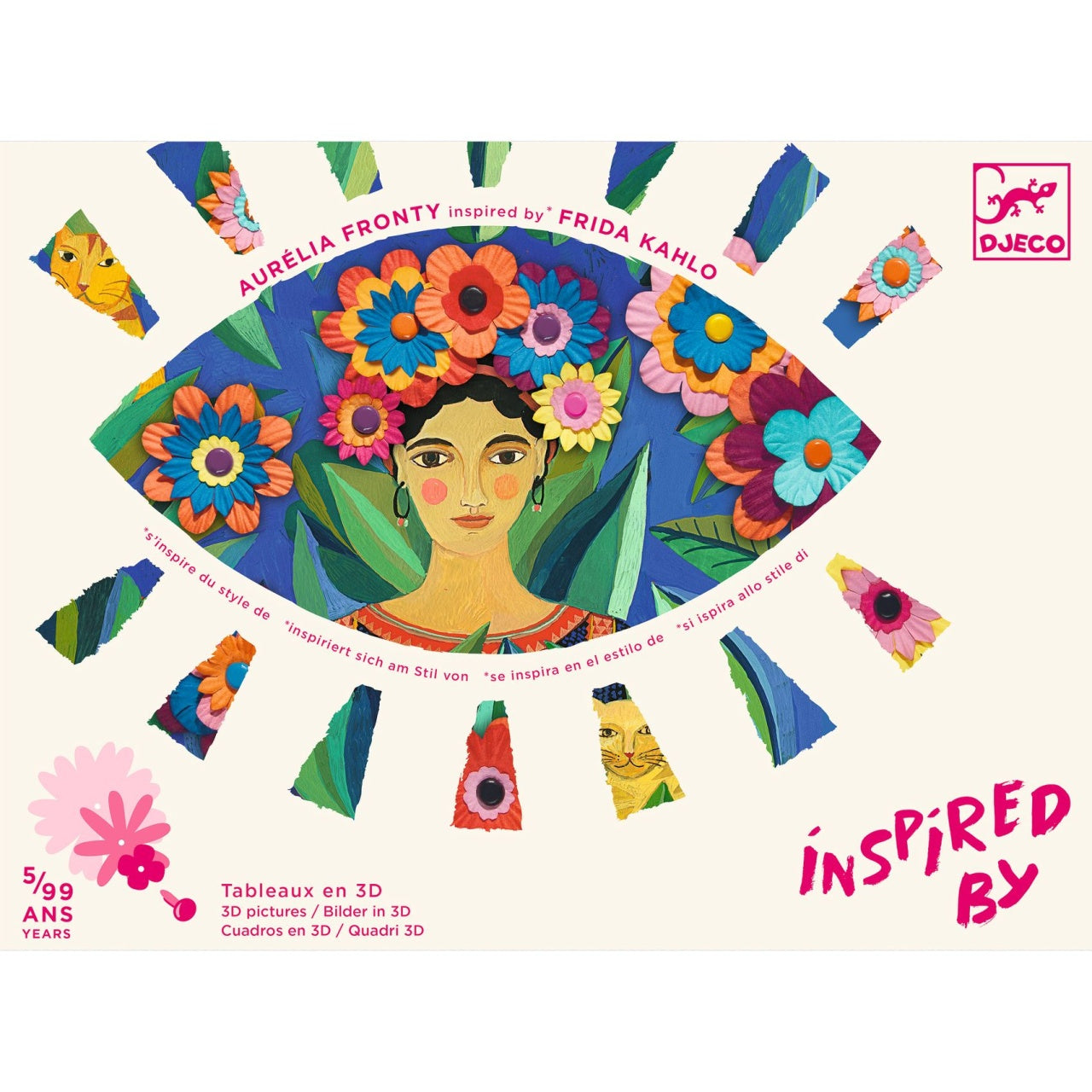 Set creativ Inspired by Frida Kahlo, Djeco