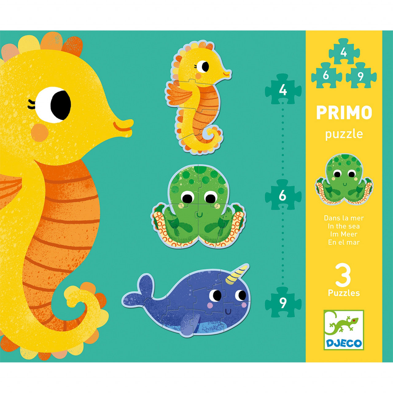 Set puzzle-uri evolutive In ocean, Djeco