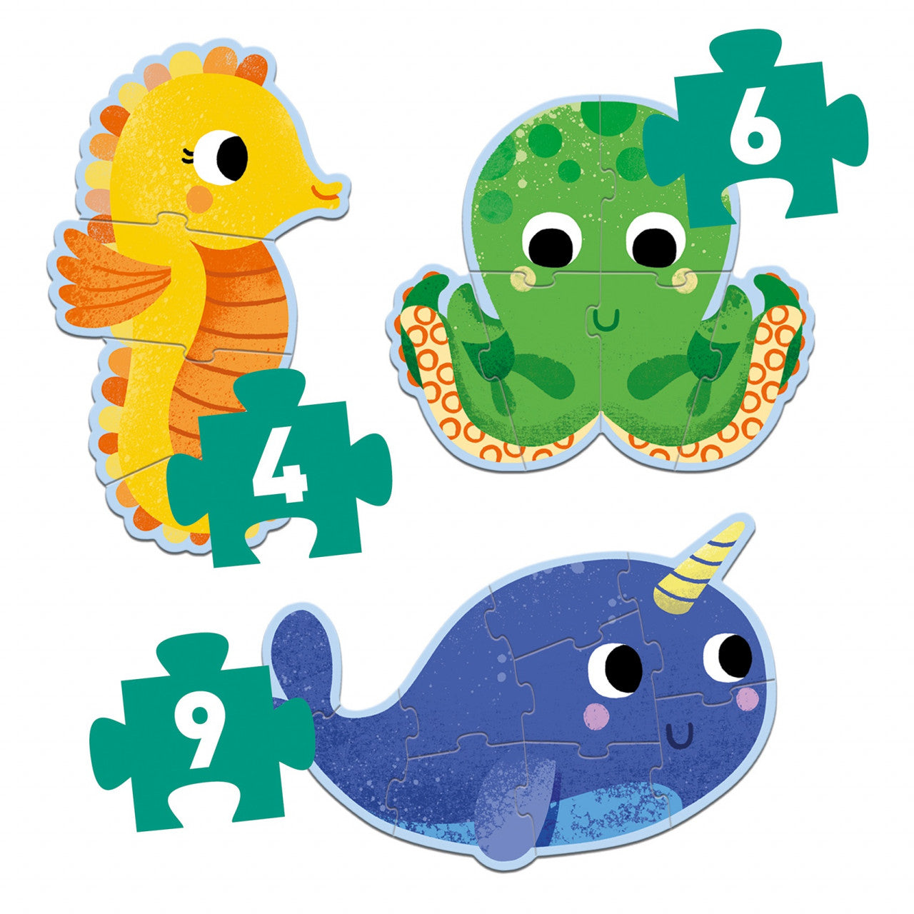 Set puzzle-uri evolutive In ocean, Djeco